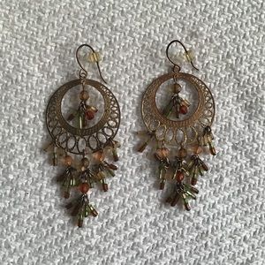 Beaded hoop earrings